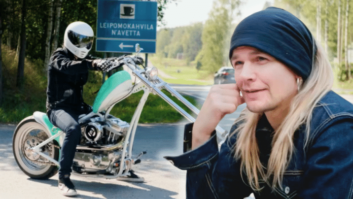 Olli Herman ja moottoripyörä