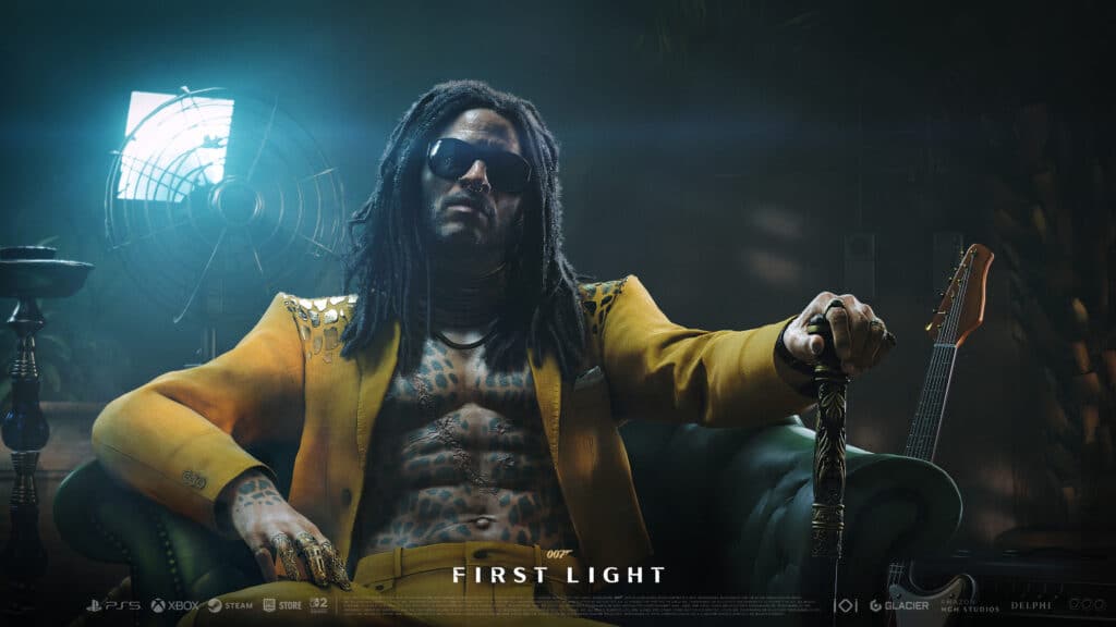 007 First Light James Bond -peli Lenny Kravitz Bawma