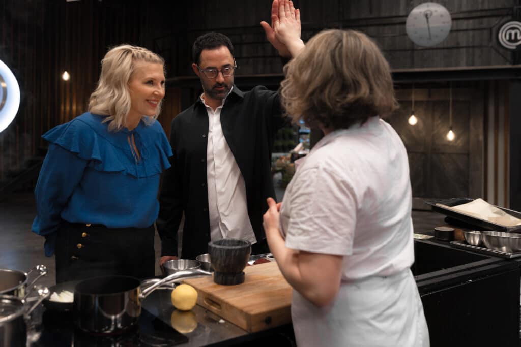 Andy Allen ja Vappu Pimiä MasterChef Suomessa