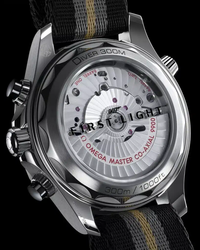 James Bond saa uuden kellon – Omegan uutuus tekee historiaa Omega Seamaster Seamaster Diver 300M Chronograph 007 First Light