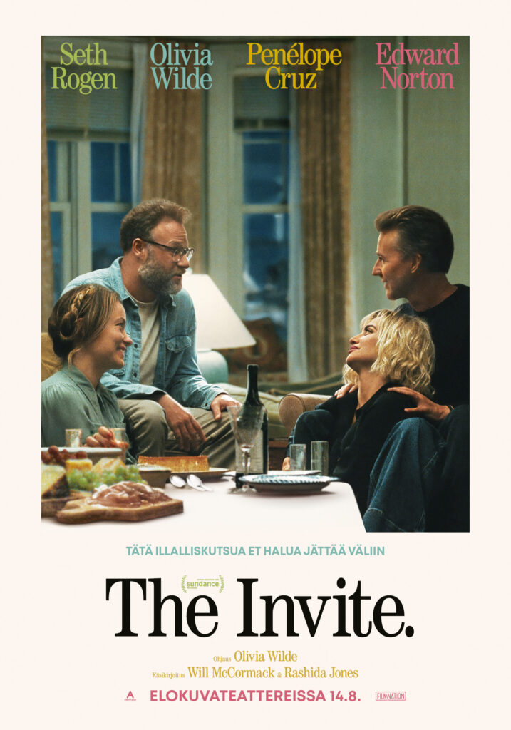 Elokuva-arvostelu: The Invite on viiden tähden parisuhdepaini, joka osuu kiusallisen lähelle The Invite -elokuvan suomalainen elokuvajuliste.