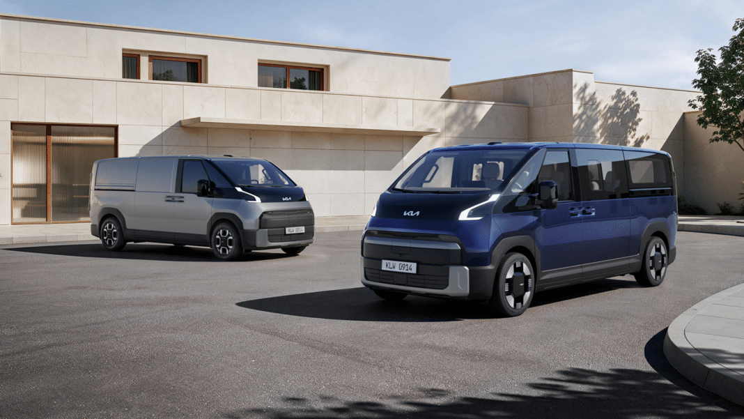 Kia PV7 Cargo ja Passenger -sähköiset hyötyajoneuvot